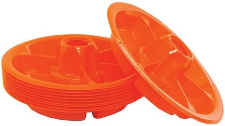 The Go Plate-Orange-021c-10 Pack