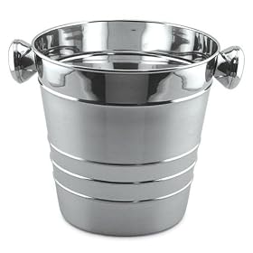 Classic Champagne Stainless Steel Ice Bucket by HomeAndWine.com