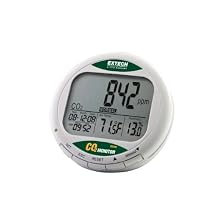 Extech CO200 Desktop Indoor Air Quality CO2 Monitor for Carbon Dioxide, Air Temperature, and Humidity
