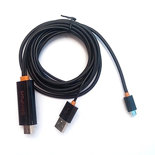 E-MoreÂ® SlimPort to HDMI Adapter Micro USB Male to HDMI Male Connector for Nubia Asus Fujitsu Google Nexus 4 5 / LG G2 G3