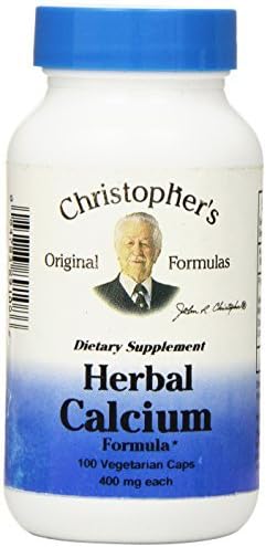 Christopher Original Formulas,Herbal Calcium Formula, 425mg Each,100 Veggie Caps by Christopher's Original Formulas