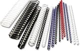 GBC Binding Combs Plastic 21 Ring 240 Sheets A4 25mm Blue Ref 4028242U [Pack 50]