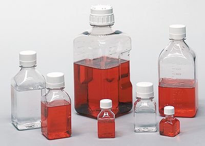 Thermo Scientific Nalgene Sterile PETG Media Bottles, 2000 mL; 12/case