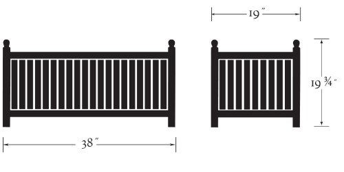 Oxford Garden 19-Inch by 38-Inch Shorea English Planter
