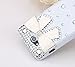 ACC5Star(TM) Cute 3D Bling Diamond Crystal White Bow Bowknot Hard Back Case Cover Skin for LG Optimus L70 Phone + High Quality Random Color Stylus + 10*15 Cm Green Soft Clean Cloth with Logo