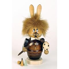 Christian Ulbricht Oster-R�ucherm�nnchen,"Miniwichtel Hase" (natur) H�he 16,5cm, 35621, Original Holzkunst aus dem Erzgebirge Seiffen, Handarbeit, R�ucherm�nner, Wichtel