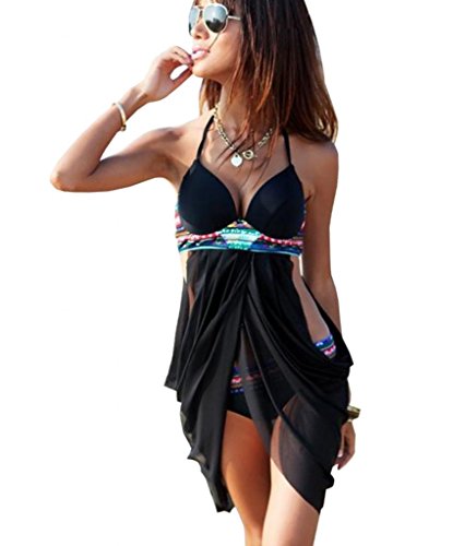 Womens Halter Neck Bikini Top and Bottoms Swimwear Bathing Suits