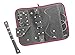 Anti-Tarnish Jewelry Organizer - Fuschia (Royal Pink) - with Removable Ring Stub, Earring Pad, Secure-Snap Loop for Necklaces & Large Pocket for Loop Earrings & Bracelet+ DB Roth 100% Cotton Flannel All-in-one Jewelry Cleaning Cloth