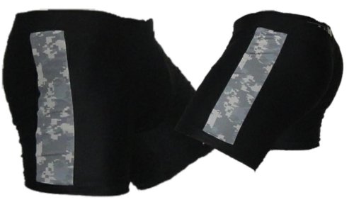 Plain Black and ACU Vale Tudo Shorts Size 2XL