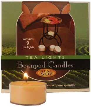 Beanpod Candles Orange Vanilla, Tea Light, 9-count Box