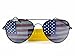 Goson American Flag Mirror Aviator Novelty Decorative Sunglasses (Silver/Black Combo in Black Gift Box)