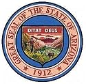 Arizona State Seal Flag Sheet of 21 Personalised Glossy Stickers or Labels