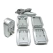 Maximal Power FC100 FUJ/PEN Universal All In One Camera Travel Charger for Fuji/Pentax Battery (Silver)