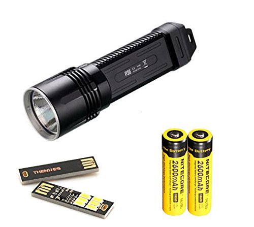 New Nitecore P36 CREE MT-G2 LED Flashlight Torch+ NL186 18650 Battery 2600 Lumen With GIFT 1*Mini USB Power 6-LED Night Light (Touch dimmer)
