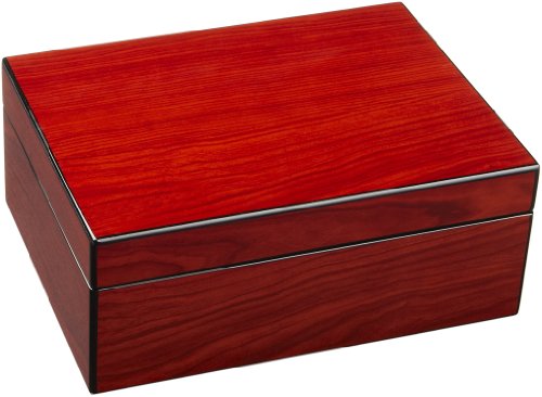 Intica Six Watch Cherry Finish Display Box