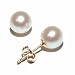 14k Yellow Gold 6.5-7mm Freshwater Cultured Pearl Stud Earrings
