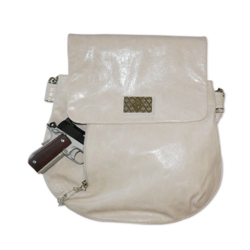 Concealed Carry Purse Messenger Style Leather Bag 
