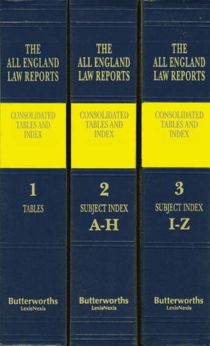 All England Law Reports: Consolidated Tables and Index 1936-2014