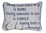 Set of 2 Family Is A Blessing Decorative Throw Pillows 9 x 12