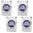 Colorado Rockies 4pc Square Shot Glass Set MLB Baseball