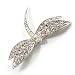 Classic Swarovski Crystal Dragonfly Brooch (Silver Tone) image 1
