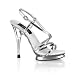 5 Inch Sexy High Heel Shoe Womens Bridal Shoe Double Decked Sling Back Platform Sandal Silver 41UDnL7uV0L. SL75 5 Inch Sexy High Heel Shoe Womens Bridal Shoe Double Decked Sling Back Platform Sandal Silver