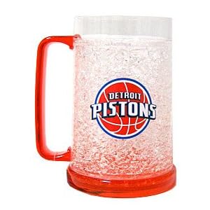 Detroit Pistons Crystal Freezer Mug - Set of Two Crystal Glasses