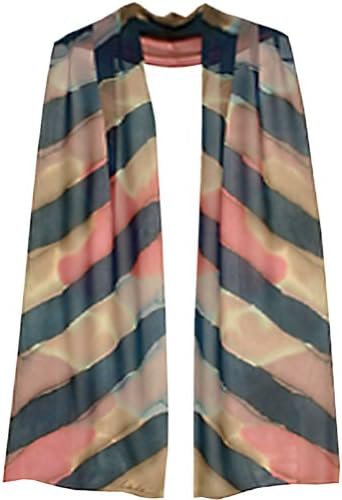 ULRIKE ~ Soft navy bands crossing muted patches of roses, mauves and beiges