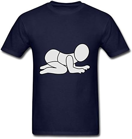 Xx-large Baby 36 Printed And Let You Handle It Creative Men Navy Short Sleeves