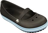 Crocs Genna Mary Jane (Toddler/Little Kid),Espresso/Sky blue,2 M US Little Kid/ 4 M US Women's