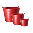 Tubtrug Buckets 3 Piece Set Red