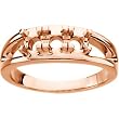 14K Rose Gold Mother's Ring - 3 Gemstone -- YOU CHOOSE THE COLORS!