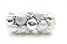 20 Holiday Time Mini Shatterproof Satin Shiny and Glitter Finish Bulb Christmas Ornaments (Silver)