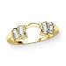 10K Yellow Gold 1/4 ct. Baguette Cut Diamond Wrap