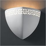 IMAGE OF Justice Design CER-7810-ANTC Ambis W/ Floral Band Sconce, Antique Copper