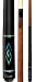 Antique Stained Lucasi Emerald/Cobalt Diamonds 58 Two-Piece Pool Cue (18-21 oz)