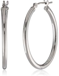 Duragold 14k Gold Hoop Earrings (1" Diameter)
