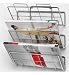 Spectrum 3-Tier Wall-Mount File Holder and Magazine Rack