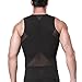 Tulucky Men's Slimming Body Shaper Tank Top Front Zipper Corset Vest(black,M)