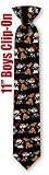 Rug Rats Catch 11inch by Nickelodeon black polyester boys clipon ties