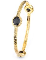 Sterling Silver - Silver & Amethyst CZ Bangle
