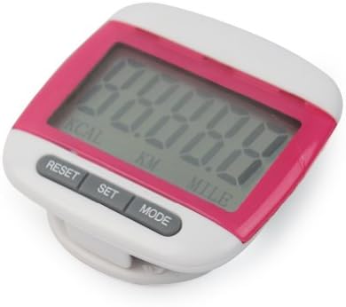 Large LCD Display Jogging Step Pedometer Walking Calorie Distance Counter pink