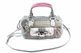 Guess Encore Handbag Taupe Multi Small Box Satchel Ladies Vinyl Purse Reviews