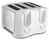 Toastmaster T2040W 4-Slice Toaster with Extra-Wide Auto-Adjusting Slots
