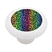 Rainbow Leopard Print Decorative High Gloss Ceramic Drawer Knob