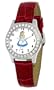 Disney Women's D1504S029 Queen Collection Alice in Wonderland Red Leather Strap Watch
