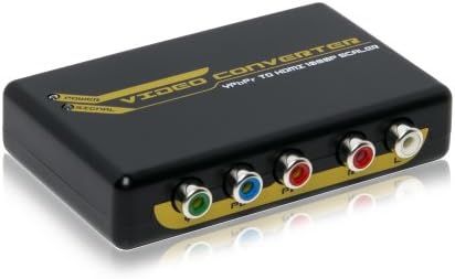 Component RGB + R/L to HDMI Converter Upscaler (720P/1080P) Component Signal and Analog Audio from DVD Player, Game Box etc