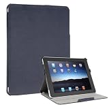 iPad 1 Portfolio Case Microfiber Multi-angle Stand Navy Blue ColorSpill (also available in Orange, Lime Green, Light Blue, Pink)