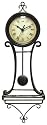 Infinity Instruments Victorian Age Wrought Iron Pendulum Wall Clock