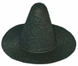 4 Black Felt Witch Hats - Package of 6